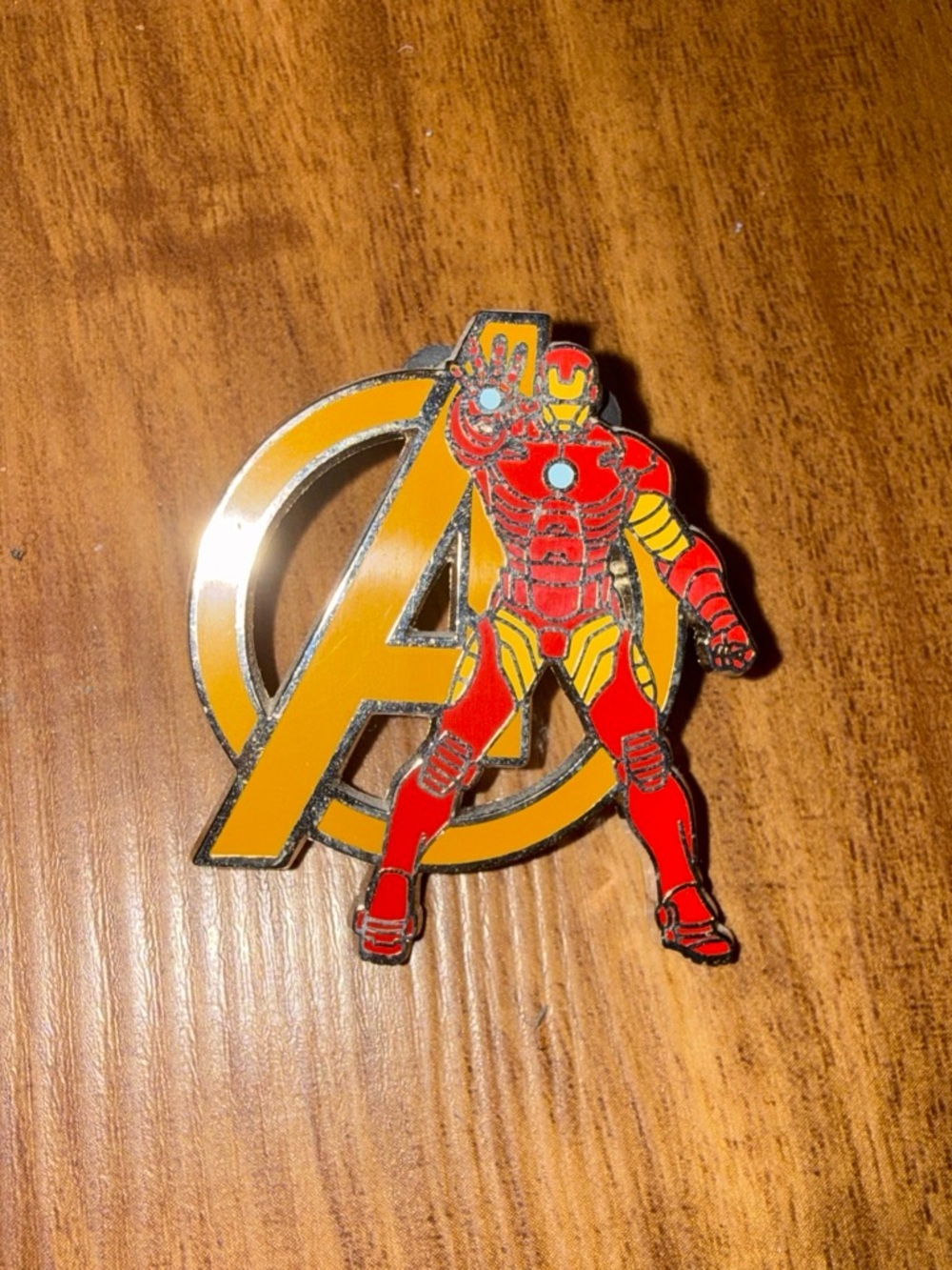 Disney Iron Man Avengers Enamel Pin - Red and Gold